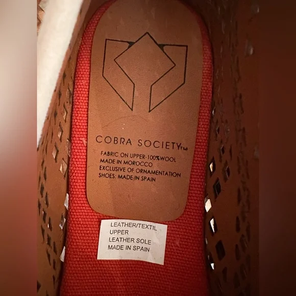 NWT $450 Cobra Society Handwoven Wool & Leather Espadrilles – Size 37 - Picture 5 of 7